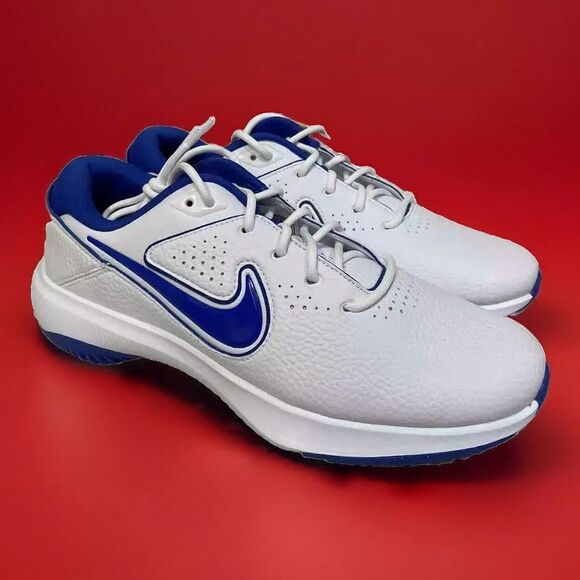 Men Size 7.5 Nike Victory Pro 3 Golf Cleats Shoes White Royal Blue DV6800-140